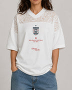 ENGLAND 'BECKS' FLORAL LACE JERSEY