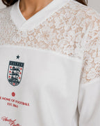 ENGLAND 'BECKS' FLORAL LACE JERSEY