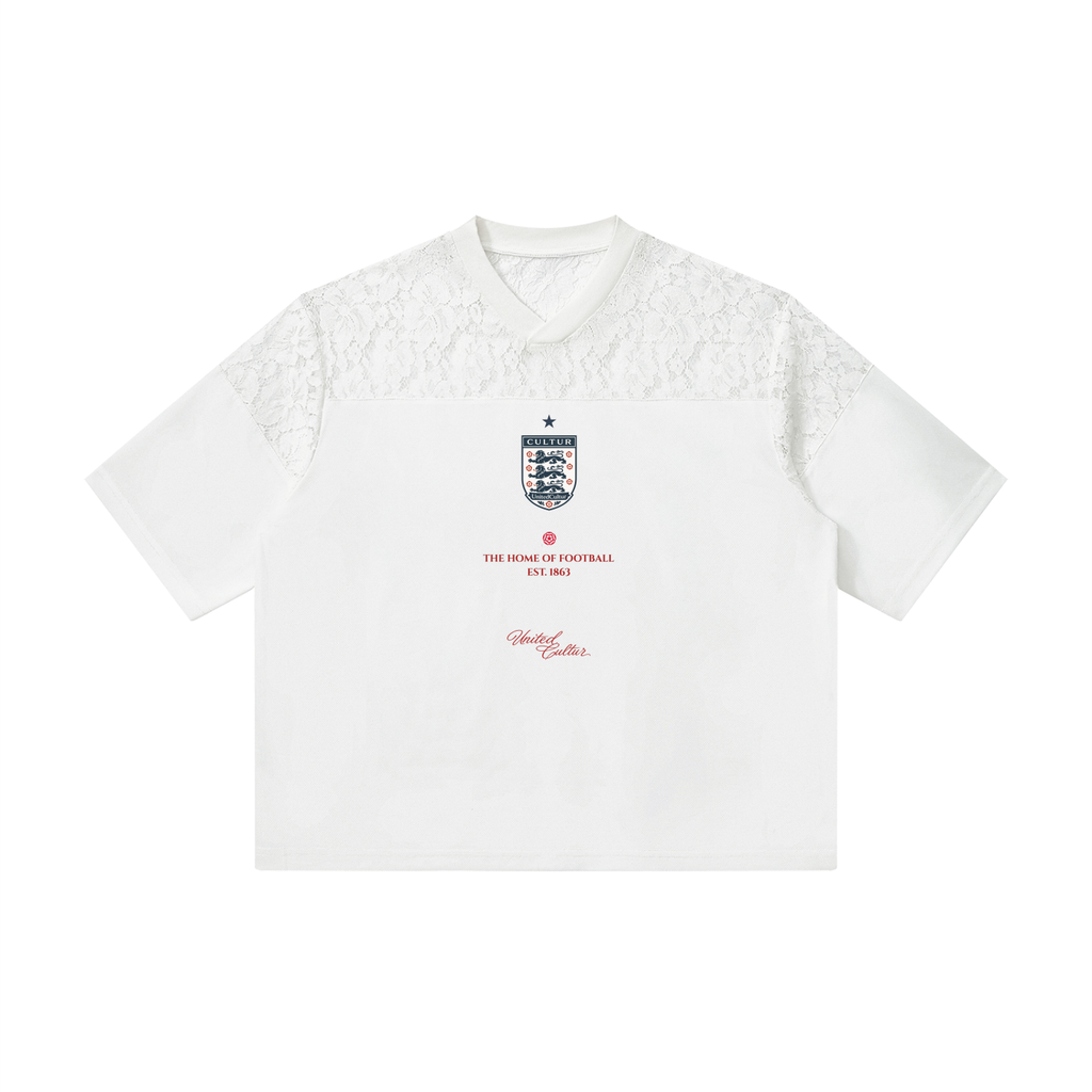 ENGLAND 'BECKS' FLORAL LACE JERSEY