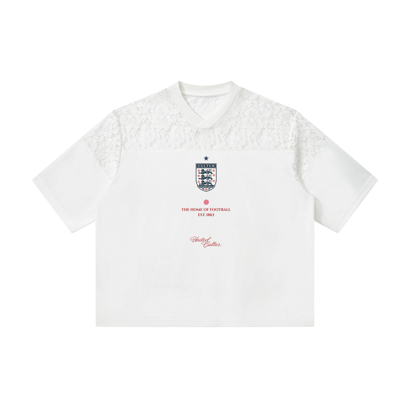 ENGLAND 'BECKS' FLORAL LACE JERSEY